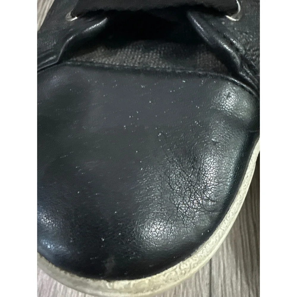 Michael Kors MK Monogram‎ Low Top Sneakers Black Lace Up Shoes Womens 10M